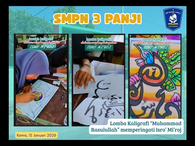 🕌✨ LOMBA KALIGRAFI DALAM RANGKA MENYAMBUT PERINGATAN ISRA' MI'RAJ NABI MUHAMMAD SAW 1447 H ✨🖌️